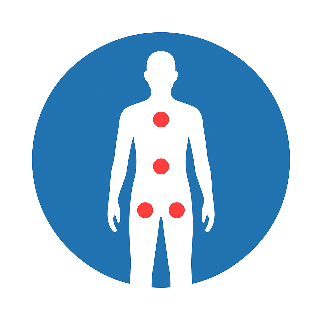 Rear Pressure Points Icon